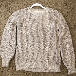 Skies Are Blue balloon sleeve pullover sweater.